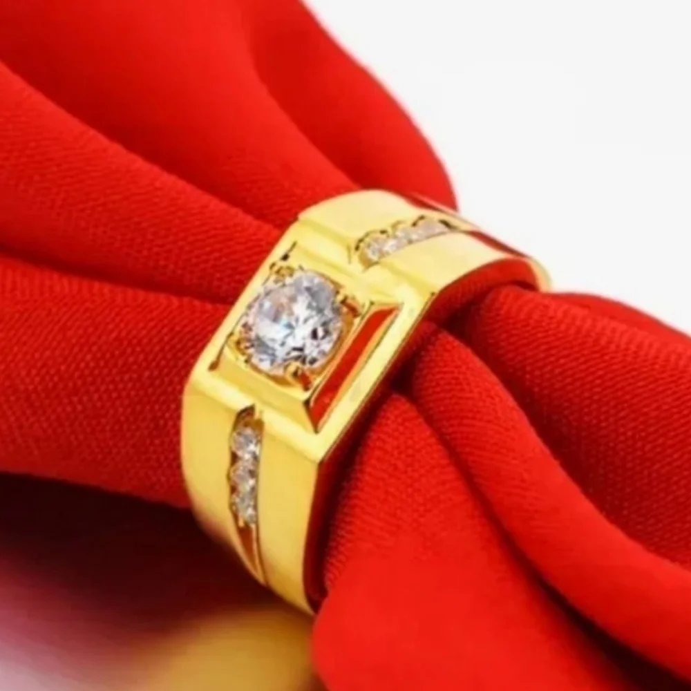 Gold Plated AAA Zircon Ring